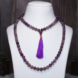 Amethyst Jaap Mala 108 Beads (Anxiety & Stress Relief)